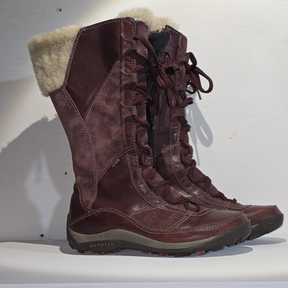Merrell "Prevoz" Women's Burgundy Winter Boots 8us.